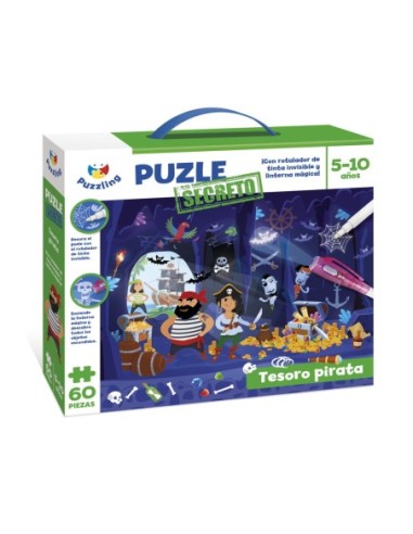 PUZZLING-PUZZLE SECRETO TES.PIRATA 60PZ.