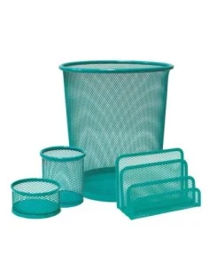 REJILLA-SET 4 PZAS.PLUS TURQUESA 040658