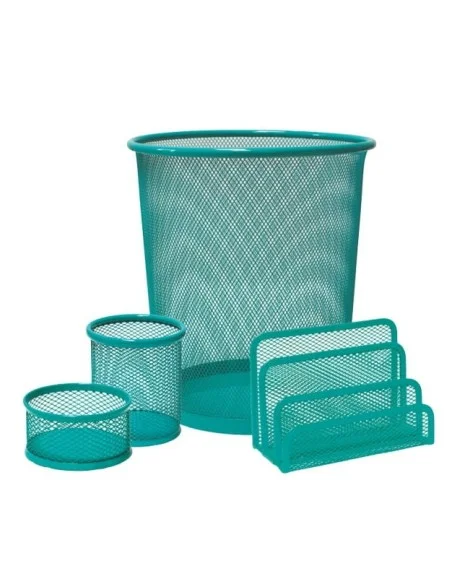 REJILLA-SET 4 PZAS.PLUS TURQUESA 040658