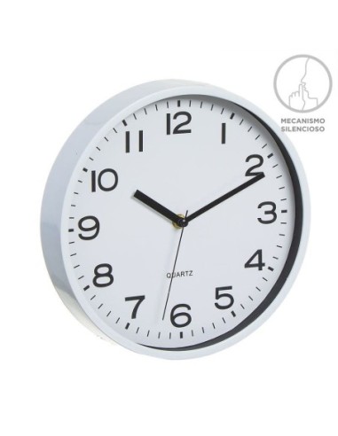 RELOJ PARED 25CM.BLANCO 291054