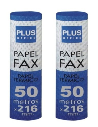 ROLLO PAPEL FAX TERMICO 216x50MTS.