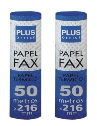 ROLLO PAPEL FAX TERMICO 216x50MTS.