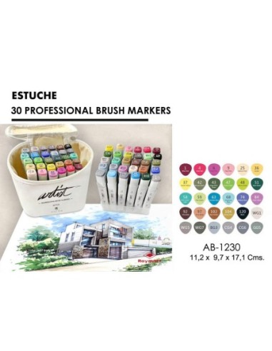 ROTULAD.ARTIST PRO.BRUSH MARK-EST.30UN.-