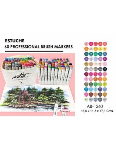 ROTULAD.ARTIST PRO.BRUSH MARK-EST.60UN.-