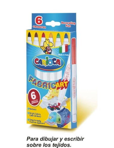 ROTULADOR CARIOCA TELA CROMATEX -CAJA 6-