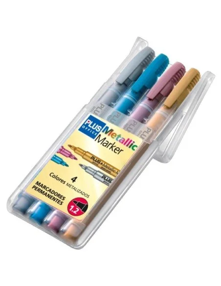 ROTULADOR PLUS METALLIC MARKER -SET 4-
