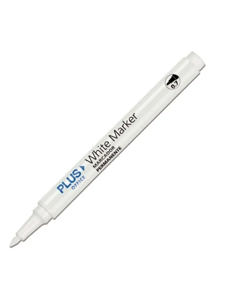 ROTULADOR PLUS PERM.MARKER WHITE 0,7MM.