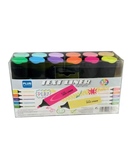 ROTULADOR PLUS TEXTLINER -PACK 12 UN.-