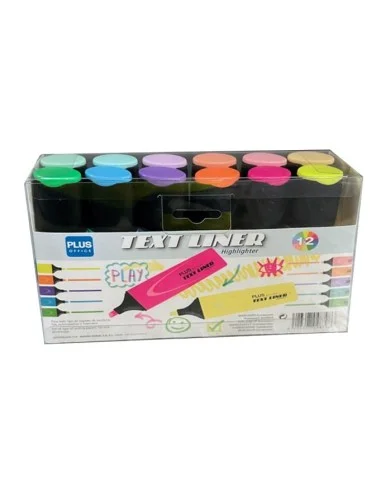 ROTULADOR PLUS TEXTLINER -PACK 12 UN.-