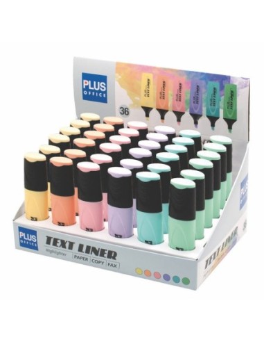 ROTULADOR PLUS TEXTLINER PASTEL -EXP.36-