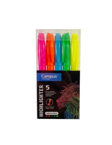 ROTULAD.CAMPUS FLUO PEN CLASIC -PACK 5-