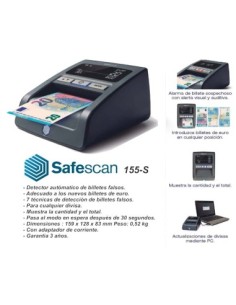 SAFESCAN-DETECTOR BILLETES CONTADOR 155S