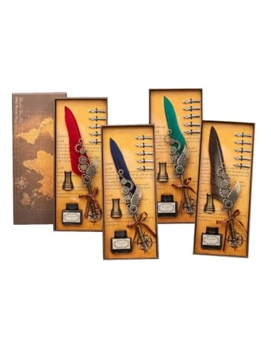 SET ART.CALLIGRAPHY PLUMA WHEEL 9PZS.