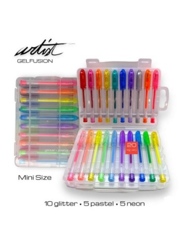 SET MALETA 20 BOLIGR.MINI GEL AB-0234