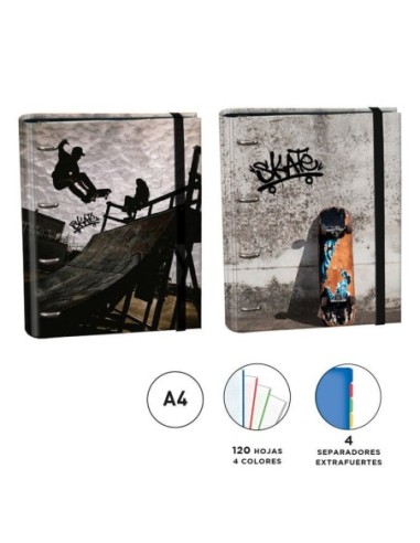 SF.SKATE-CARPETA RINGBOOK A4 18104240