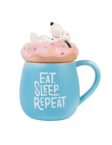 SNOOPY-TAZA CERAMICA 3D C/TAPA TAZ3D007