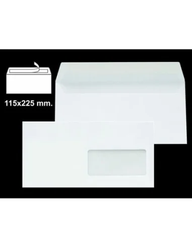 SOBRES BCO.115x225 VENT.DER.OPEN-CJ.500-
