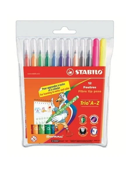 STABILO-EST.12 ROTULAD.TRIO A-Z 378/1-12