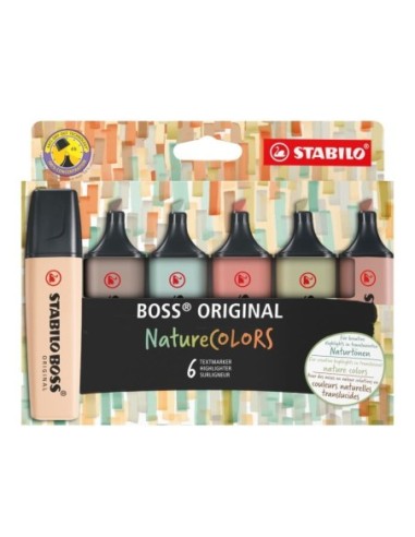 STABILO-ROTUL.FLUO BOSS NATURE-EST.6-