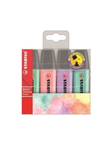 STABILO-ROTUL.FLUO BOSS PASTEL -EST.4-