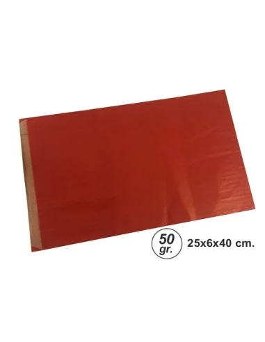 BOLSA SOBRE PAP.KRAFT ROJO 25x6x40
