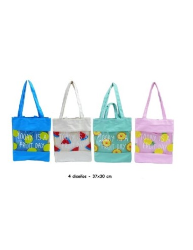 BOLSA TRANSPARENTE FRUITS 37x30 3014