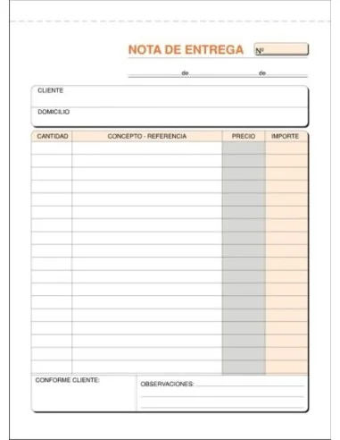 TALONARIO ENTREGA 4º DUPLICADO PL.T-91
