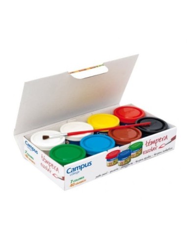 TEMPERA CAMPUS CAJA 7 FR.STDS.40ML.