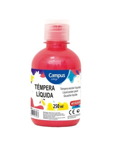 TEMPERA CAMPUS LIQ.250CC.ROJO METAL