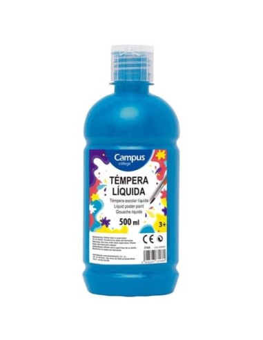 TEMPERA CAMPUS LIQUIDA 500 CC.AZUL CYAN