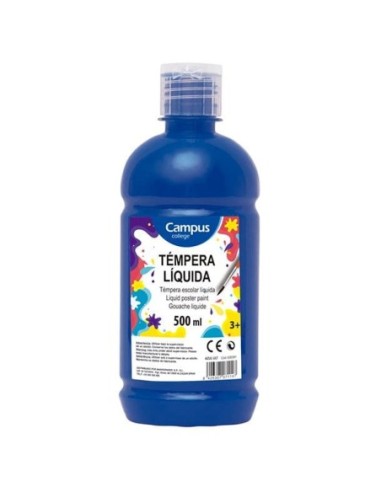 TEMPERA CAMPUS LIQUIDA 500 CC.AZUL OSC.