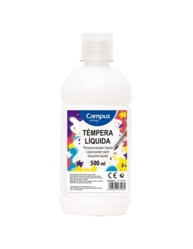 TEMPERA CAMPUS LIQUIDA 500 CC.BLANCO