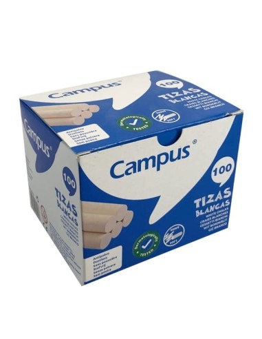 TIZA CAMPUS BLANCA ANTIPOLVO -CAJA 100-